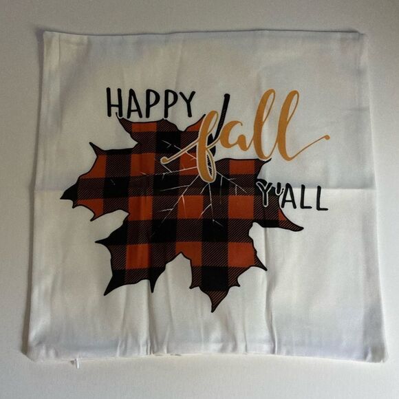 Happy Fall Y'All Maple Pillow Cover - Picture 2 of 4